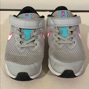 Nike Gray and Pink Sneakers with Breathable Mesh